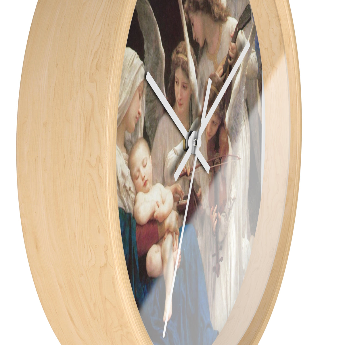 Religious Blessed Virgin Mary with Angels Wall Clock – Holy Family and Angels
