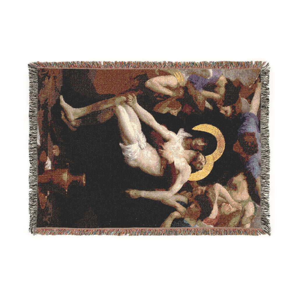 Vintage Woven Blanket — Our Lady of Sorrows Tapestry Throw