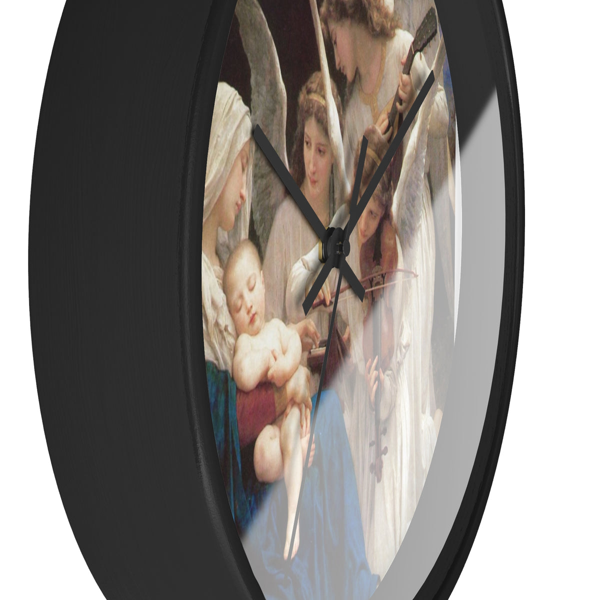 Religious Blessed Virgin Mary with Angels Wall Clock – Holy Family and Angels