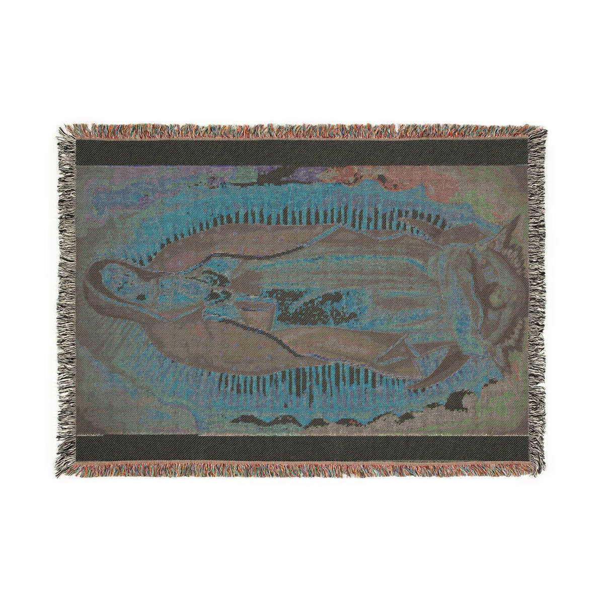 Our Lady of Guadalupe Woven Throw Blanket – Religious Decorative Prayer Blanket