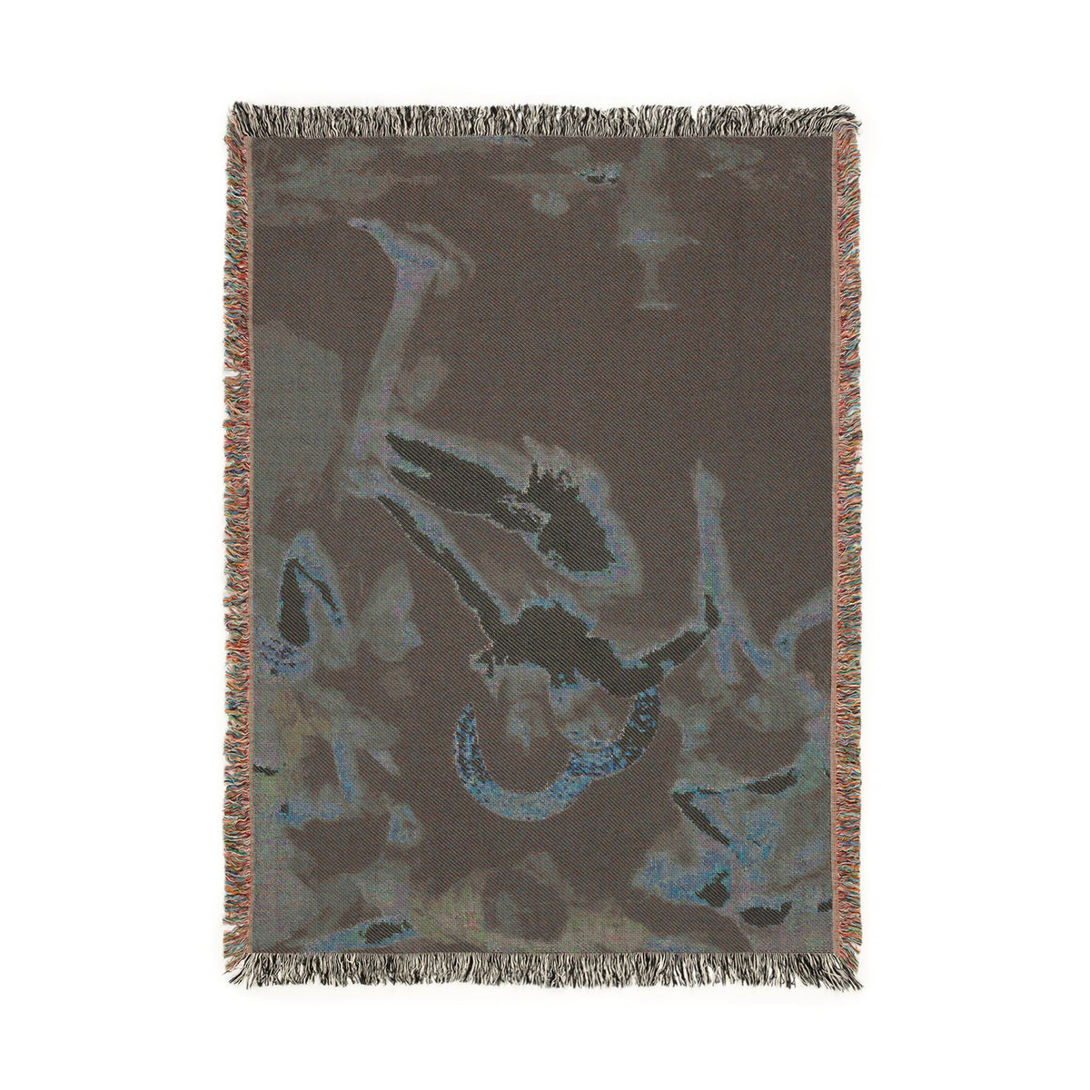 Vintage Woven Blanket — Our Lady of Sorrows Tapestry Throw