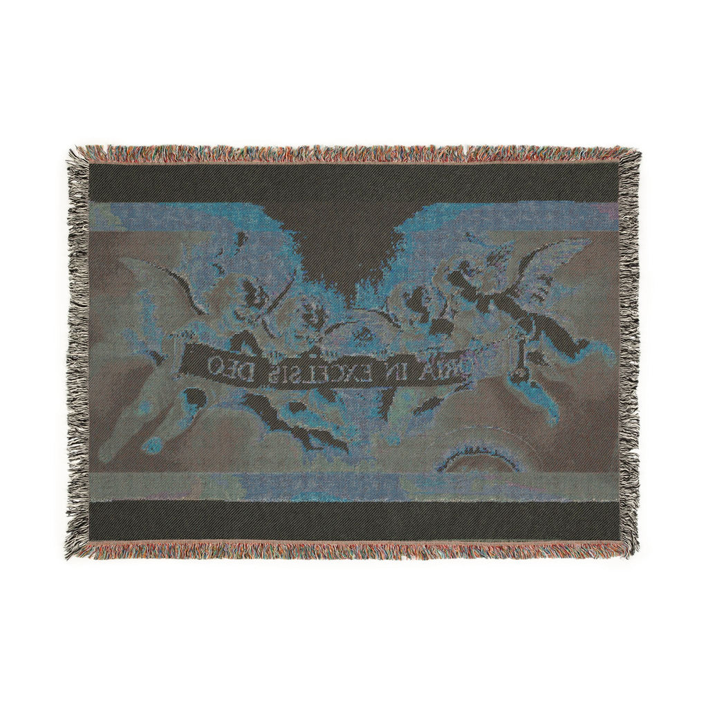 Angelic Cherubs Woven Blanket – Classic Baroque Tapestry Throw