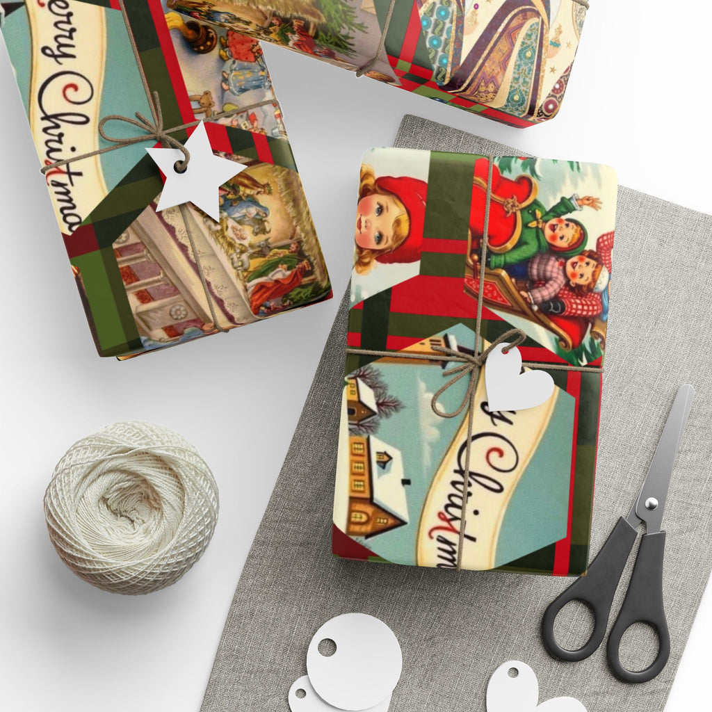Classic Christmas Hexagon Wrapping Papers