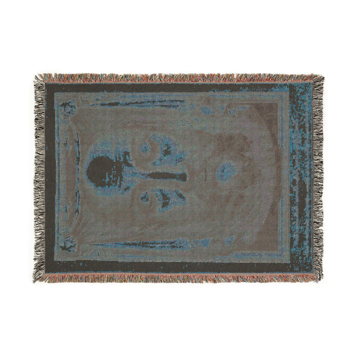 Religious Icon Woven Blanket — Holy Face of Jesus Christ Tapestry Throw