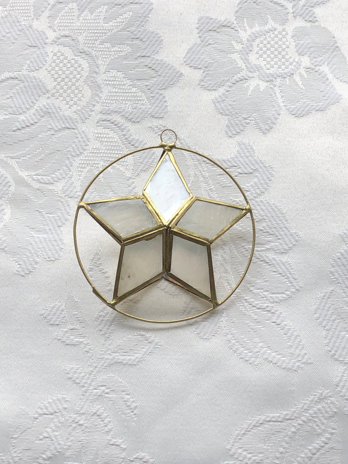 Capiz Shell Star Ornament — Handmade Natural Shell Décor