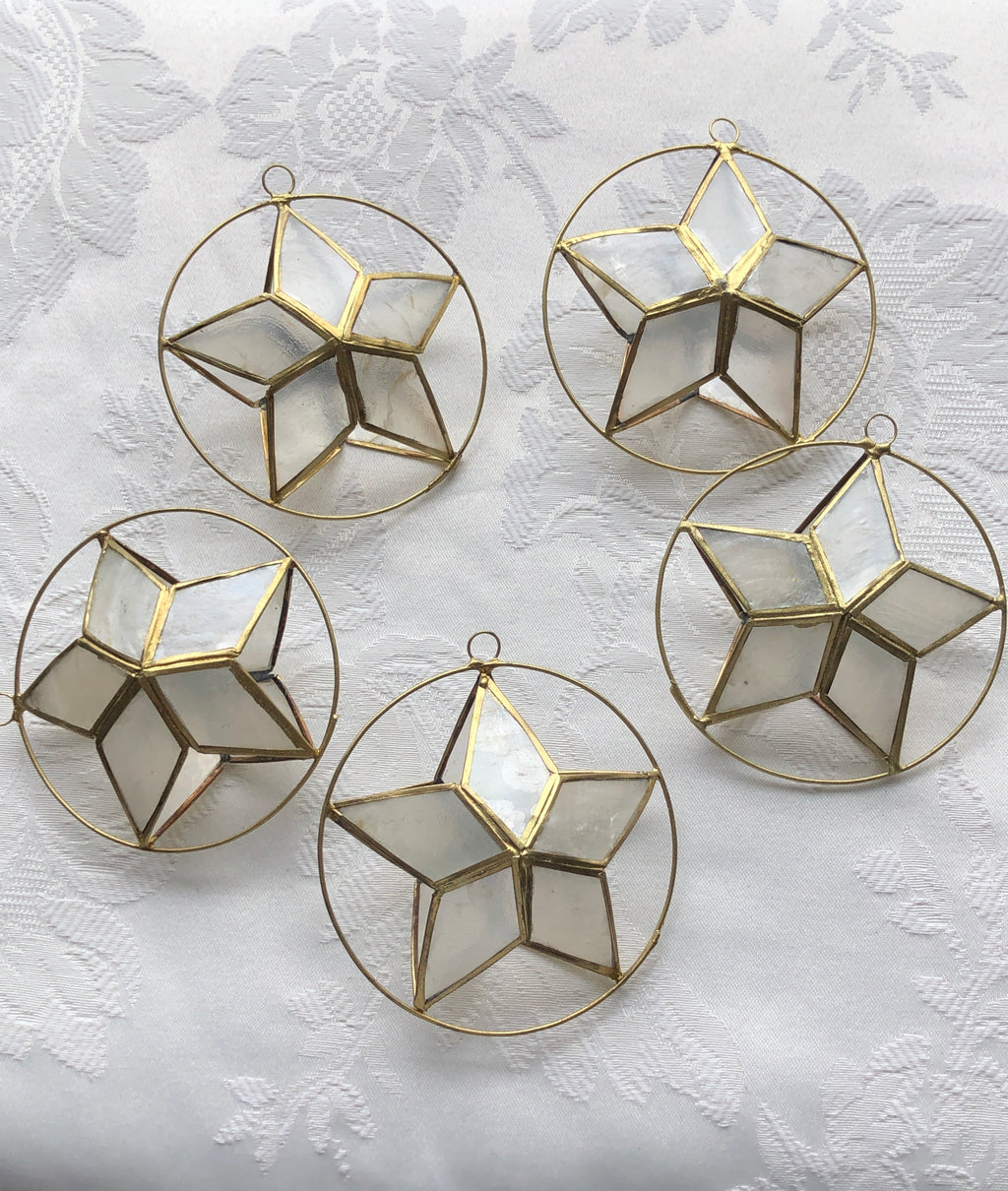 Capiz Shell Star Ornament — Handmade Natural Shell Décor